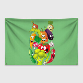 Флаг-баннер с принтом Правильное питание в Тюмени, 100% полиэстер | размер 67 х 109 см, плотность ткани — 95 г/м2; по краям флага есть четыре люверса для крепления | правильное питание