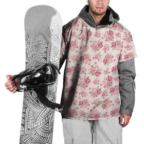 Накидка на куртку 3D с принтом Fashion sweet flower в Тюмени, 100% полиэстер |  | паттерны | розовый | розы | узор