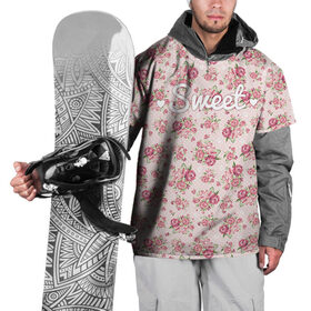 Накидка на куртку 3D с принтом Fashion sweet flower 2 в Тюмени, 100% полиэстер |  | flower | strowberry | summer | trend | клубника | клубничка | лето | попробуй меня | популярное | съешь меня | тренд | хит | цветочки | цветы