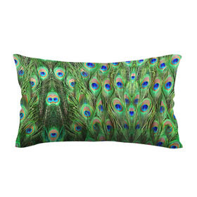 Подушка 3D антистресс Life is beautiful: в Тюмени, наволочка — 100% полиэстер, наполнитель — вспененный полистирол | состоит из подушки и наволочки на молнии | павлин | паттерн | перья | текстура