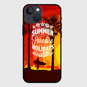Чехол для iPhone 13 mini с принтом Summer Surf 2 в Тюмени,  |  | Тематика изображения на принте: beach | party | summer | swag | trend | вечеринка | лето | популярное | сваг | свег | тренд | хит