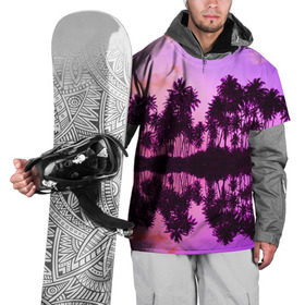 Накидка на куртку 3D с принтом Hawaii dream в Тюмени, 100% полиэстер |  | гавайи | закат | пляж