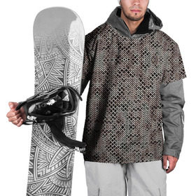 Накидка на куртку 3D с принтом Кольчуга в Тюмени, 100% полиэстер |  | Тематика изображения на принте: броня | железо | металл | текстура