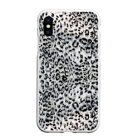 Чехол для iPhone XS Max матовый с принтом White Jaguar в Тюмени, Силикон | Область печати: задняя сторона чехла, без боковых панелей | барс | леопард | ягуар