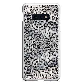 Чехол для Samsung S10E с принтом White Jaguar в Тюмени, Силикон | Область печати: задняя сторона чехла, без боковых панелей | барс | леопард | ягуар