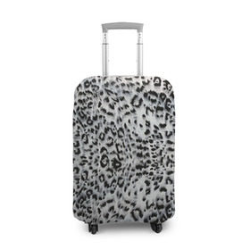 Чехол для чемодана 3D с принтом White Jaguar в Тюмени, 86% полиэфир, 14% спандекс | двустороннее нанесение принта, прорези для ручек и колес | Тематика изображения на принте: барс | леопард | ягуар
