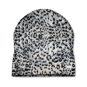 Шапка 3D с принтом White Jaguar в Тюмени, 100% полиэстер | универсальный размер, печать по всей поверхности изделия | Тематика изображения на принте: барс | леопард | ягуар