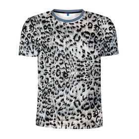 Мужская футболка 3D спортивная с принтом White Jaguar в Тюмени, 100% полиэстер с улучшенными характеристиками | приталенный силуэт, круглая горловина, широкие плечи, сужается к линии бедра | барс | леопард | ягуар
