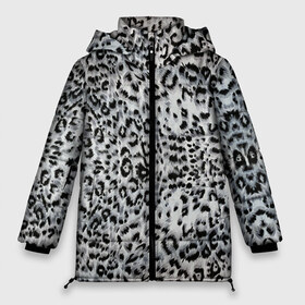 Женская зимняя куртка 3D с принтом White Jaguar в Тюмени, верх — 100% полиэстер; подкладка — 100% полиэстер; утеплитель — 100% полиэстер | длина ниже бедра, силуэт Оверсайз. Есть воротник-стойка, отстегивающийся капюшон и ветрозащитная планка. 

Боковые карманы с листочкой на кнопках и внутренний карман на молнии | Тематика изображения на принте: барс | леопард | ягуар