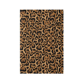 Обложка для паспорта матовая кожа с принтом Jaguar в Тюмени, натуральная матовая кожа | размер 19,3 х 13,7 см; прозрачные пластиковые крепления | оцелот | пума | текстура | ягуар