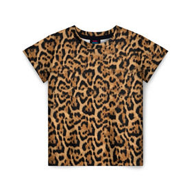 Детская футболка 3D с принтом Jaguar в Тюмени, 100% гипоаллергенный полиэфир | прямой крой, круглый вырез горловины, длина до линии бедер, чуть спущенное плечо, ткань немного тянется | Тематика изображения на принте: оцелот | пума | текстура | ягуар