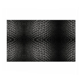 Бумага для упаковки 3D с принтом Черная кожа в Тюмени, пластик и полированная сталь | круглая форма, металлическое крепление в виде кольца | змея | текстура