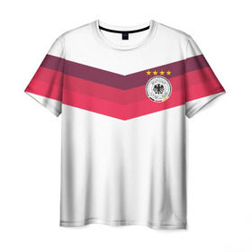 Мужская футболка 3D с принтом Сборная Германии по футболу в Тюмени, 100% полиэфир | прямой крой, круглый вырез горловины, длина до линии бедер | germany