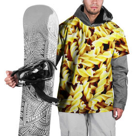 Накидка на куртку 3D с принтом Макароны в Тюмени, 100% полиэстер |  | Тематика изображения на принте: еда | макароны | паста | хлебные