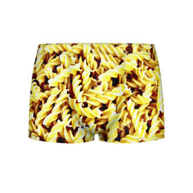 Мужские трусы 3D с принтом Макароны в Тюмени, 50% хлопок, 50% полиэстер | классическая посадка, на поясе мягкая тканевая резинка | еда | макароны | паста | хлебные