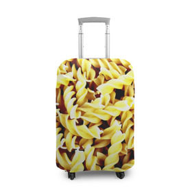 Чехол для чемодана 3D с принтом Макароны в Тюмени, 86% полиэфир, 14% спандекс | двустороннее нанесение принта, прорези для ручек и колес | еда | макароны | паста | хлебные