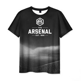 Мужская футболка 3D с принтом Arsenal FC в Тюмени, 100% полиэфир | прямой крой, круглый вырез горловины, длина до линии бедер | арсенал