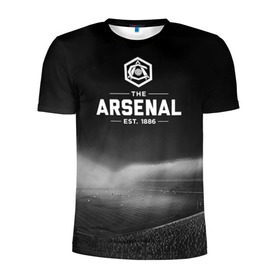 Мужская футболка 3D спортивная с принтом Arsenal FC в Тюмени, 100% полиэстер с улучшенными характеристиками | приталенный силуэт, круглая горловина, широкие плечи, сужается к линии бедра | арсенал