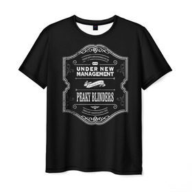 Мужская футболка 3D с принтом Peaky Blinders 3 в Тюмени, 100% полиэфир | прямой крой, круглый вырез горловины, длина до линии бедер | peaky blinders | козырьки | козырьки сериал | острые козырьки | томас шелби