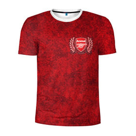 Мужская футболка 3D спортивная с принтом Arsenal в Тюмени, 100% полиэстер с улучшенными характеристиками | приталенный силуэт, круглая горловина, широкие плечи, сужается к линии бедра | арсенал