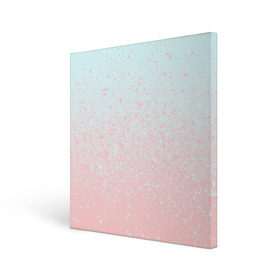 Холст квадратный с принтом Pink Blue Gradient в Тюмени, 100% ПВХ |  | blu | gradient | pink | голубое | градиент | розовое