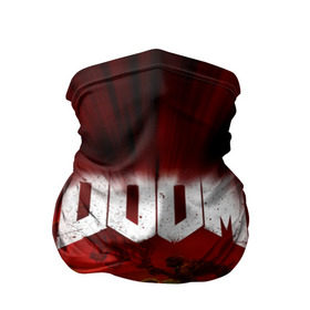 Бандана-труба 3D с принтом Doom 2016 в Тюмени, 100% полиэстер, ткань с особыми свойствами — Activecool | плотность 150‒180 г/м2; хорошо тянется, но сохраняет форму | 