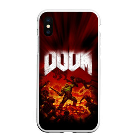 Чехол для iPhone XS Max матовый с принтом Doom 2016 в Тюмени, Силикон | Область печати: задняя сторона чехла, без боковых панелей | 
