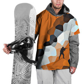 Накидка на куртку 3D с принтом CS GO Asiimov camouflage в Тюмени, 100% полиэстер |  | Тематика изображения на принте: counter strike | камуфляж