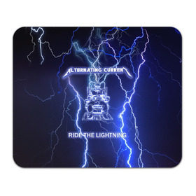 Коврик прямоугольный с принтом Metallica - Ride the Lightning в Тюмени, натуральный каучук | размер 230 х 185 мм; запечатка лицевой стороны | album | metal | metallica | ride the lightning | rock | альбом | метал | металлика | молния | рок