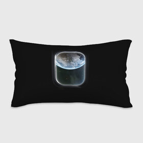 Подушка 3D антистресс с принтом Земля в иллюминаторе в Тюмени, наволочка — 100% полиэстер, наполнитель — вспененный полистирол | состоит из подушки и наволочки на молнии | земля | космический корабль | космос | планета
