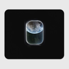 Коврик прямоугольный с принтом Земля в иллюминаторе в Тюмени, натуральный каучук | размер 230 х 185 мм; запечатка лицевой стороны | земля | космический корабль | космос | планета