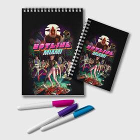 Блокнот с принтом Hotline Miami 17 в Тюмени, 100% бумага | 48 листов, плотность листов — 60 г/м2, плотность картонной обложки — 250 г/м2. Листы скреплены удобной пружинной спиралью. Цвет линий — светло-серый
 | game | hotline miami | hotlinemiami | игры | майями | хотлайн | хотланй майами