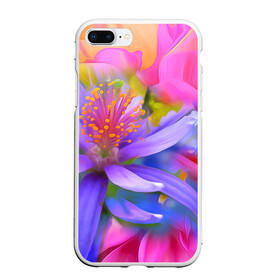 Чехол для iPhone 7Plus/8 Plus матовый с принтом Цветок в Тюмени, Силикон | Область печати: задняя сторона чехла, без боковых панелей | лепестки | прикольные картинки | цветочки | цветы