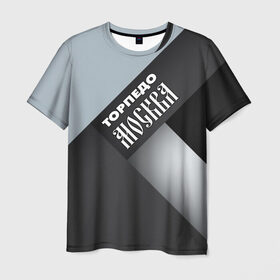 Мужская футболка 3D с принтом Торпедо Москва в Тюмени, 100% полиэфир | прямой крой, круглый вырез горловины, длина до линии бедер | Тематика изображения на принте: премьер лига | рфпл | торпедо | футбол | чемпион