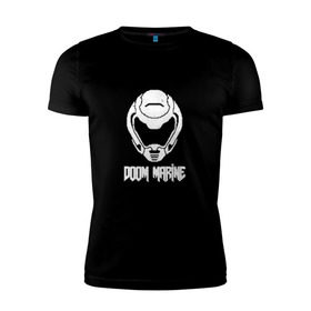 Мужская футболка премиум с принтом Doom 4 Head Doom Marine в Тюмени, 92% хлопок, 8% лайкра | приталенный силуэт, круглый вырез ворота, длина до линии бедра, короткий рукав | demon | doom | hell | дум