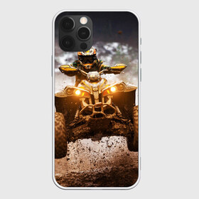 Чехол для iPhone 12 Pro Max с принтом Квадроцикл в Тюмени, Силикон |  | Тематика изображения на принте: гонки | гонщик | грязь | квадроцикл | колеса | мотоцикл