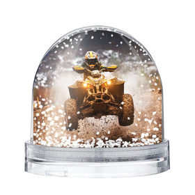 Снежный шар с принтом Квадроцикл в Тюмени, Пластик | Изображение внутри шара печатается на глянцевой фотобумаге с двух сторон | гонки | гонщик | грязь | квадроцикл | колеса | мотоцикл