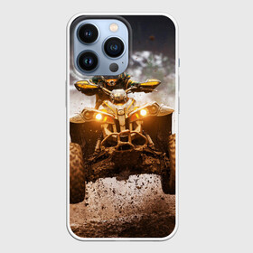 Чехол для iPhone 13 Pro с принтом Квадроцикл в Тюмени,  |  | гонки | гонщик | грязь | квадроцикл | колеса | мотоцикл