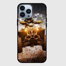 Чехол для iPhone 13 Pro Max с принтом Квадроцикл в Тюмени,  |  | Тематика изображения на принте: гонки | гонщик | грязь | квадроцикл | колеса | мотоцикл
