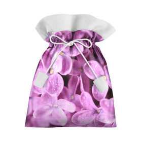 Подарочный 3D мешок с принтом Цветы сирени в Тюмени, 100% полиэстер | Размер: 29*39 см | Тематика изображения на принте: девушкам | сирень | цветы