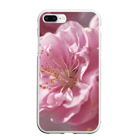 Чехол для iPhone 7Plus/8 Plus матовый с принтом Розовые цветы в Тюмени, Силикон | Область печати: задняя сторона чехла, без боковых панелей | девушкам | розы | цветочки | цветы