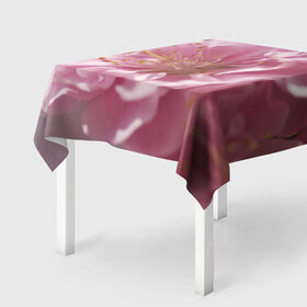 Скатерть 3D с принтом Розовые цветы в Тюмени, 100% полиэстер (ткань не мнется и не растягивается) | Размер: 150*150 см | Тематика изображения на принте: девушкам | розы | цветочки | цветы