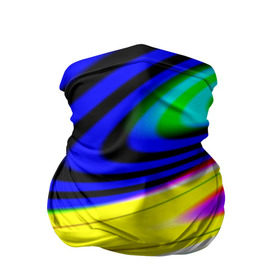 Бандана-труба 3D с принтом Волны красок в Тюмени, 100% полиэстер, ткань с особыми свойствами — Activecool | плотность 150‒180 г/м2; хорошо тянется, но сохраняет форму | разводы | цветной | яркий