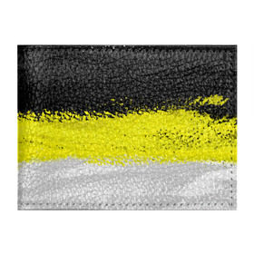 Обложка для студенческого билета с принтом Имперский флаг России 1858года в Тюмени, натуральная кожа | Размер: 11*8 см; Печать на всей внешней стороне | белый | гербовый флаг российской империи | золотой | имперский флаг | черный