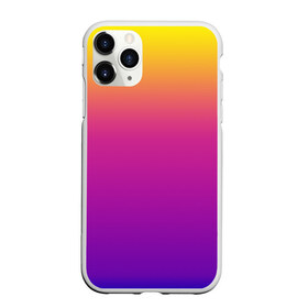 Чехол для iPhone 11 Pro матовый с принтом Чёткий градиент в Тюмени, Силикон |  | Тематика изображения на принте: cs:go | градиент | диджей | желтый | музыка | розовый | синий | фиолетовый | чёткий