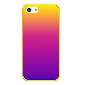 Чехол для iPhone 5/5S матовый с принтом Чёткий градиент в Тюмени, Силикон | Область печати: задняя сторона чехла, без боковых панелей | Тематика изображения на принте: cs:go | градиент | диджей | желтый | музыка | розовый | синий | фиолетовый | чёткий