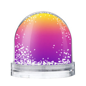 Снежный шар с принтом Чёткий градиент в Тюмени, Пластик | Изображение внутри шара печатается на глянцевой фотобумаге с двух сторон | cs:go | градиент | диджей | желтый | музыка | розовый | синий | фиолетовый | чёткий
