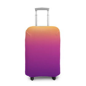Чехол для чемодана 3D с принтом Чёткий градиент в Тюмени, 86% полиэфир, 14% спандекс | двустороннее нанесение принта, прорези для ручек и колес | Тематика изображения на принте: cs:go | градиент | диджей | желтый | музыка | розовый | синий | фиолетовый | чёткий