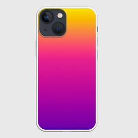 Чехол для iPhone 13 mini с принтом Чёткий градиент в Тюмени,  |  | Тематика изображения на принте: cs:go | градиент | диджей | желтый | музыка | розовый | синий | фиолетовый | чёткий