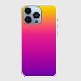 Чехол для iPhone 13 Pro с принтом Чёткий градиент в Тюмени,  |  | Тематика изображения на принте: cs:go | градиент | диджей | желтый | музыка | розовый | синий | фиолетовый | чёткий